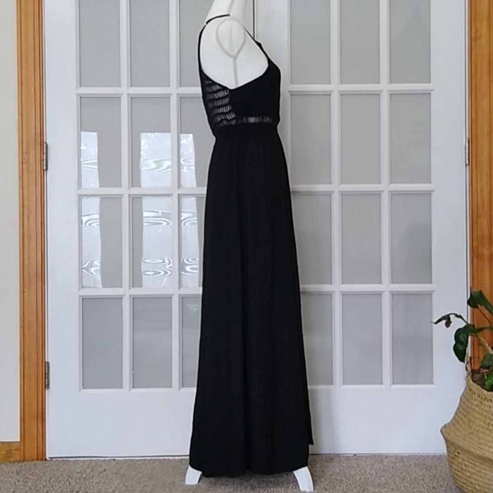 NEW Tiare Hawaii Spaghetti Strap Lattice Crochet Back Maxi Dress - One Size - Picture 3 of 15